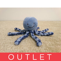 NATTOU Prvá hrajúca hračka pre bábätká chobotnička PIU PIU Lapidou blue infinity / light blue 0m +