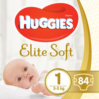 HUGGIES® Plienky jednorázové Elite Soft veľ. 1 84 ks