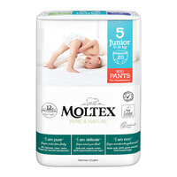 MOLTEX Pure&Nature Nohavičky plienkové jednorazové 5 Junior (9-14 kg) 20 ks