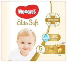 HUGGIES Elite Soft Plienky jednorazové 5 (12-22 kg) 28 ks
