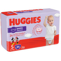 HUGGIES® Pants Nohavičky plienkové jednorazové 5 (12-17 kg) 34 ks