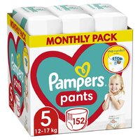 PAMPERS Activ Baby-Dry Pants Nohavičky plienkové jednorazové 5 (11-18 kg) 152 ks - MESAČNÁ ZÁSOBA