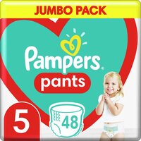 PAMPERS Pants Nohavičky plienkové jednorazové 5 (11-18 kg) 48 ks - JUMBO PACK