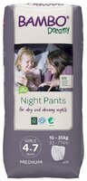 BAMBO Dreamy Night Pants Nohavičky plienkové jednorazové Girls 4-7 rokov (15-35 kg) 10 ks