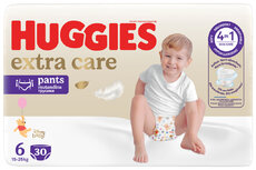 HUGGIES® Nohavičky plienkové jednorazové 6 Extra Care Pants (15-25 kg) 30 ks