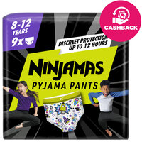 NINJAMAS Nohavičky plienkové Pyjama Pants Kosmické lode, 9 ks, 8 rokov, 27kg-43kg