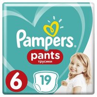PAMPERS Pants Nohavičky plienkové jednorazové 6 (15 kg+) 19 ks