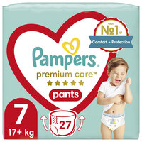 PAMPERS Nohavičky plienkové Premium Care Pants veľ. 7 (27 ks) 17+ kg