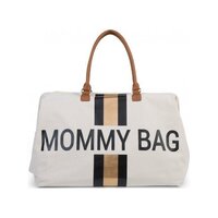 CHILDHOME Prebaľovacia taška Mommy Bag Big Off White / Black Gold