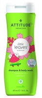 ATTITUDE Detské telové mydlo a šampón (2v1) Little leaves s vôňou melónu a kokosu 473 ml