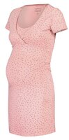 NOPPIES Košeľa nočná tehotenská krátky rukáv Suzy XS Silver Pink