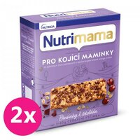 2x NUTRILON NUTRIMAMA ProFutura cereálne tyčinky Brusnice a Čokoláda (5x40g)