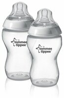 TOMMEE TIPPEE Dojčenská fľaša C2N 340 ml 3m+ 2 ks