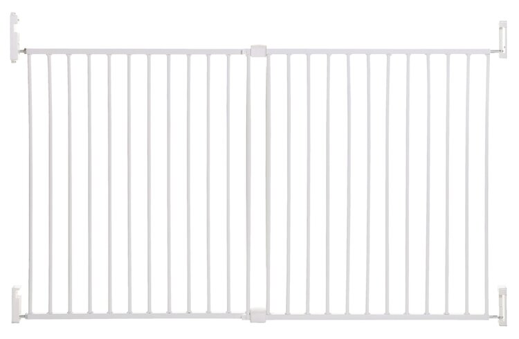 DREAMBABY Zábrana bezpečnostná Broadway 2-panelová extra široká 76-134,5 cm biela
