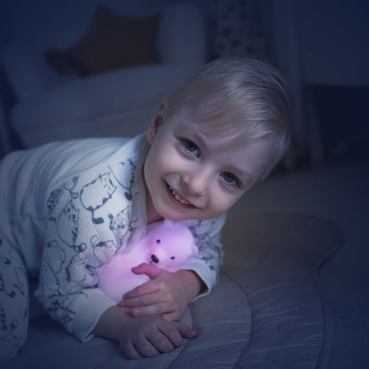 PABOBO Svetielko nočné s rozpoznávaním farieb Lumicolor Medveď