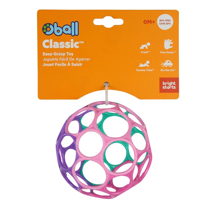 OBALL Hračka Oball™ Classic 10 cm ružovo/fialová 0m+