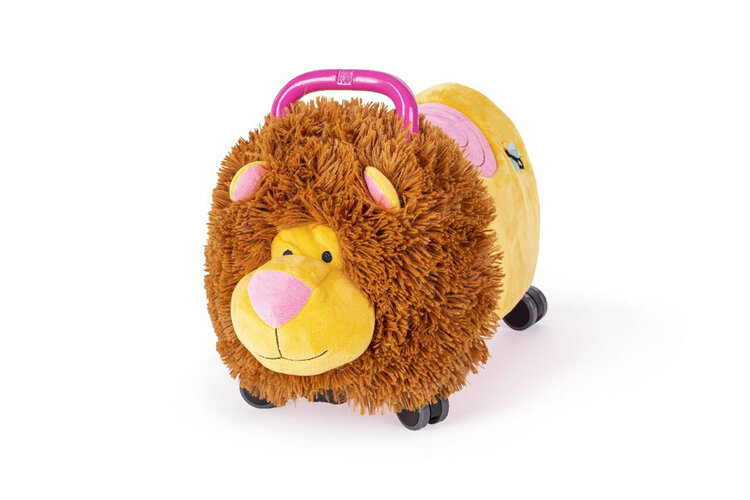 TEDDIES Odrážadlo Funny wheels Rider Ride-On levíček plyšový ružový 12 m +