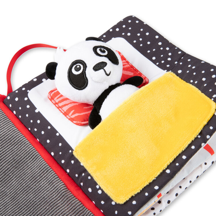 CANPOL BABIES Knižka senzorická zmyslová Panda BabiesBoo
