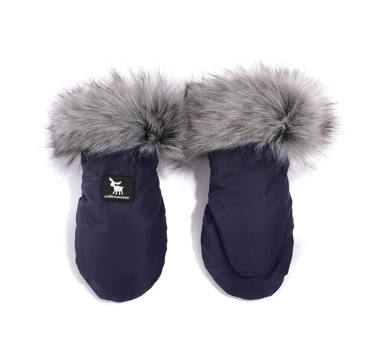 COTTONMOOSE Set zimný fusak, rukavice a rukávník Moose MINI Yukon Blue