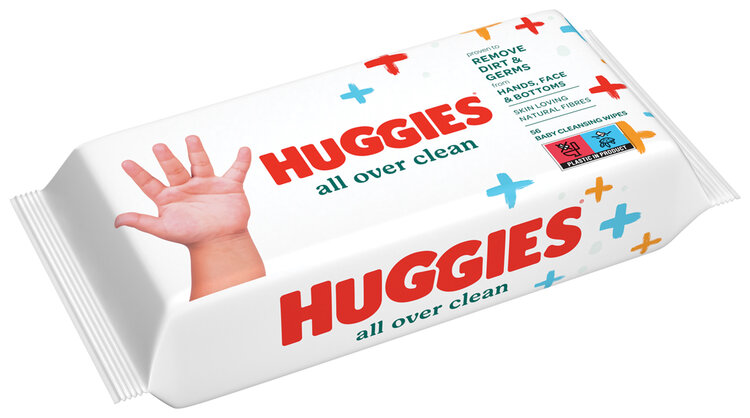 4x HUGGIES® Single All Over Clean Obrúsky vlhčené 56 ks