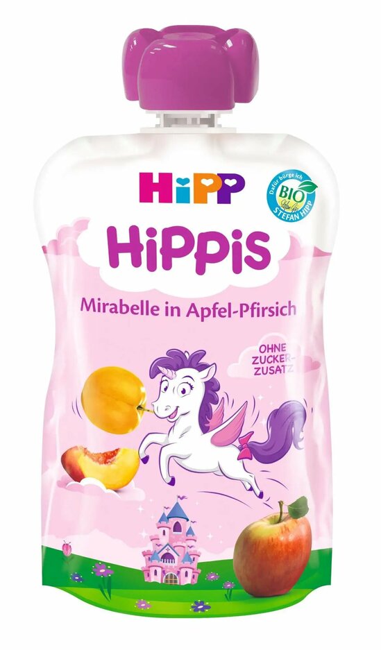 HiPP Kapsička BIOies jablko-broskyňa-mirabelka 12m+ 100g