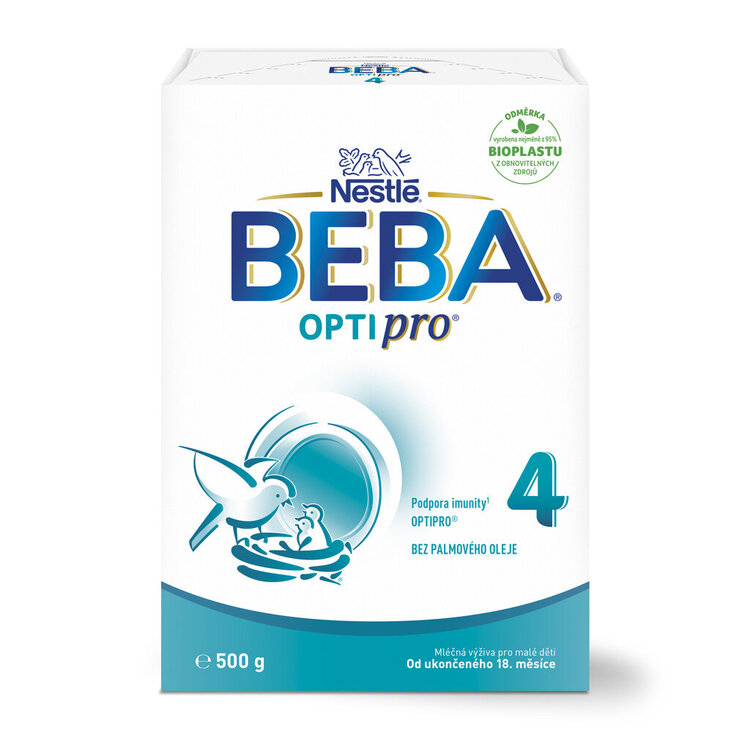 3x BEBA OPTIPRO® 4 Mlieko batoľacie, 500 g​