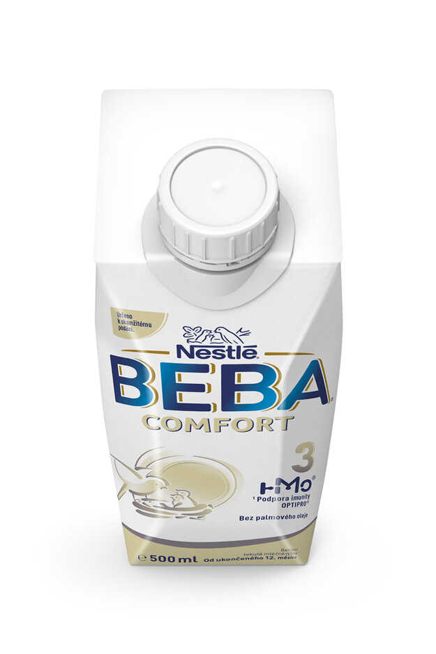 3x BEBA COMFORT 3 HM-O batoľacia tekutá mliečna výživa, 12+, tetra pack 500 m