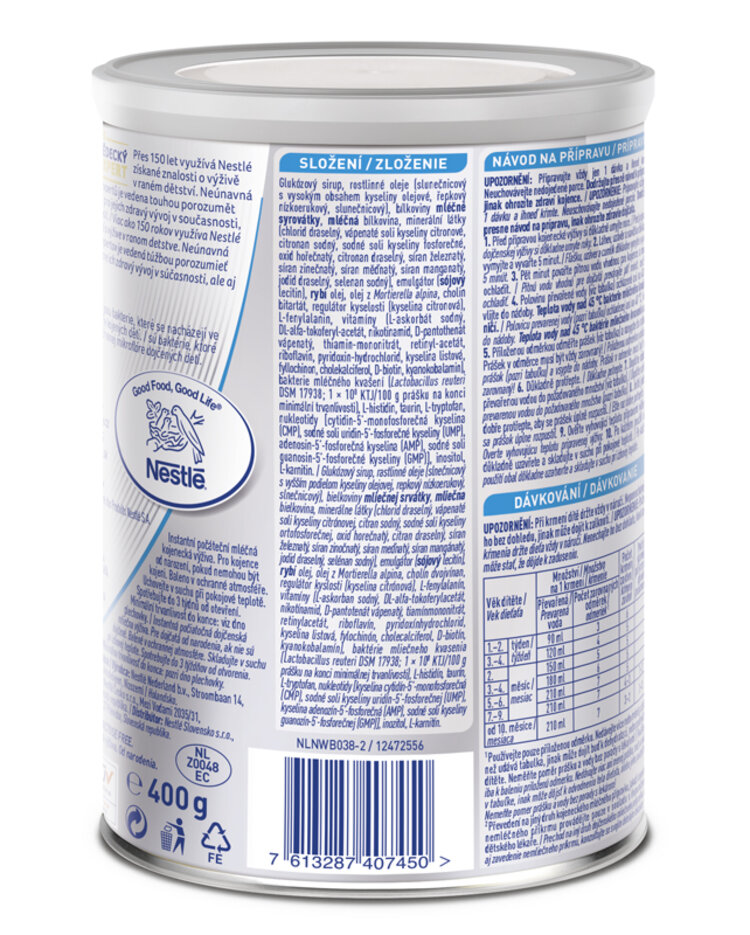 BEBA EXPERTpro Lactose Free Výživa mliečna počiatočná 400 g, 0m+