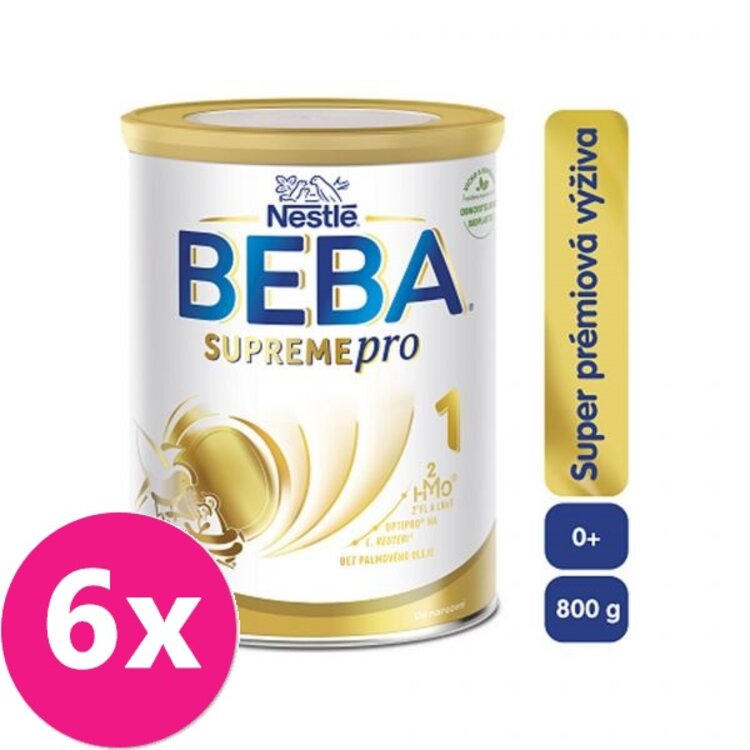 6x BEBA SUPREMEpro 1, mliečna dojčenská výživa 800 g
