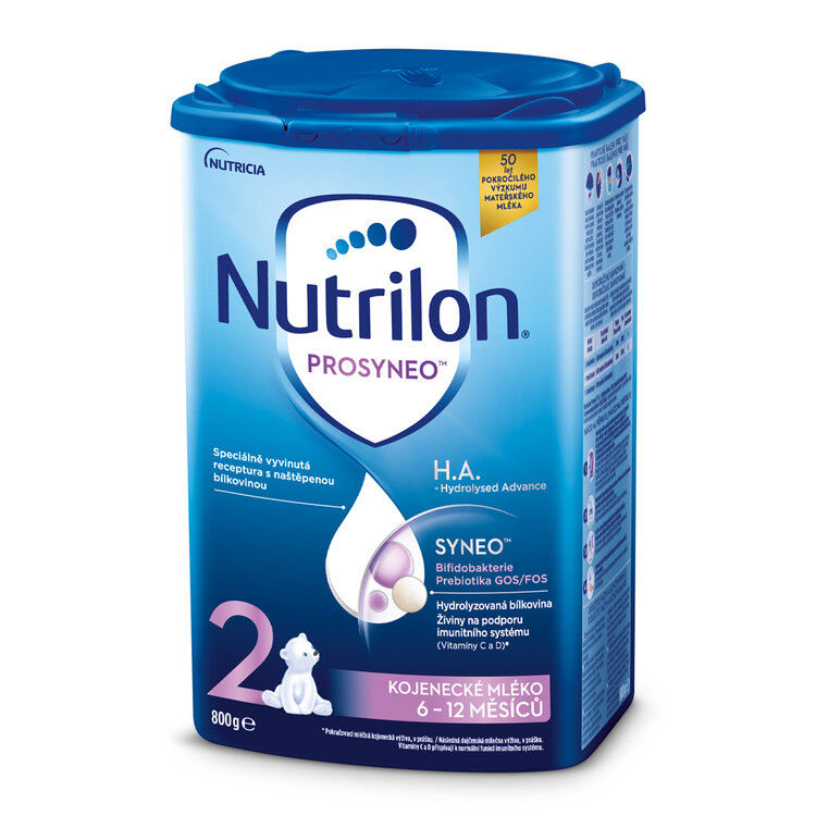 6x NUTRILON 2 HA PROSYNEO špeciálne pokračovacie dojčenské mlieko 800 g