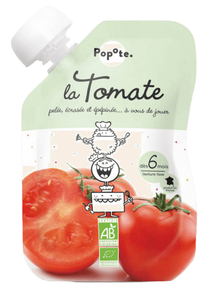 3x POPOTE Kapsička bio paradajka 120 g, 6+