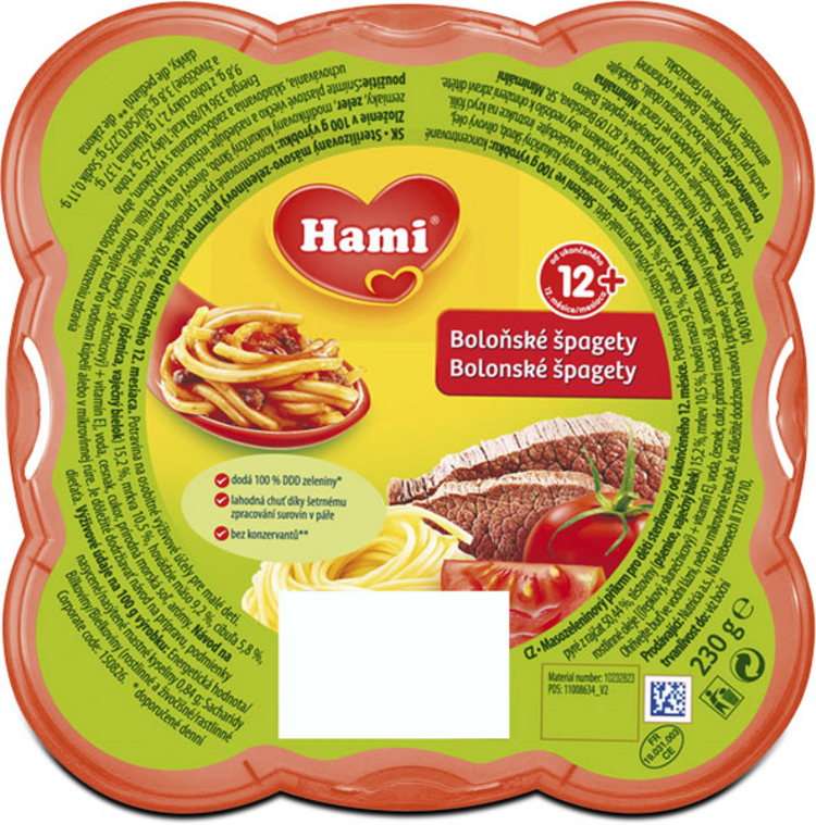 HAMI Malý Gurmán Boloňské špagety 230g