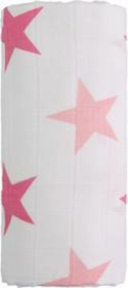 T-TOMI Osuška veľká bavlnená TETRA 120x120 cm, pink stars