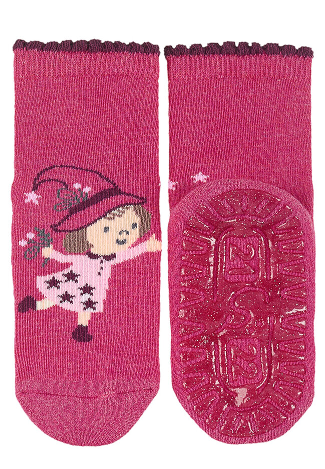 STERNTALER Ponožky protišmykové Víla AIR 2ks v balení magenta dievča veľ. 19/20 cm- 12-18 m