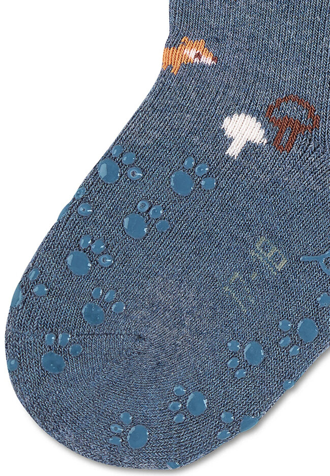 STERNTALER Ponožky protišmykové Zvieratká ABS 2ks v balení ink blue chlapec veľ. 17/18 cm- 9-12 m