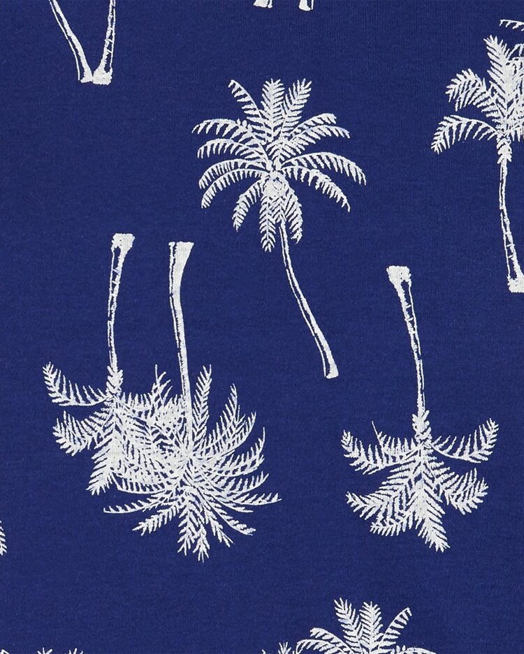 CARTER'S Pyžamo 4dielne tričko kr. rukáv 2ks, tepláky, kraťasy Palm & Stripes chlapec 18m