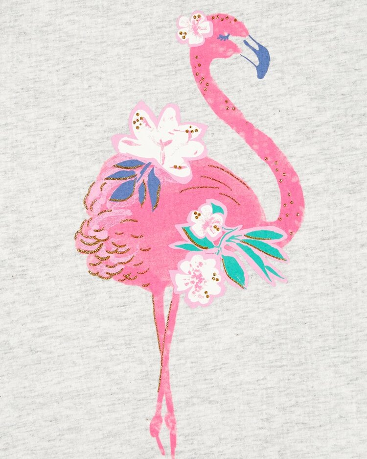 CARTER'S Tričko na ramienka Pink Flamingo dievča 12m