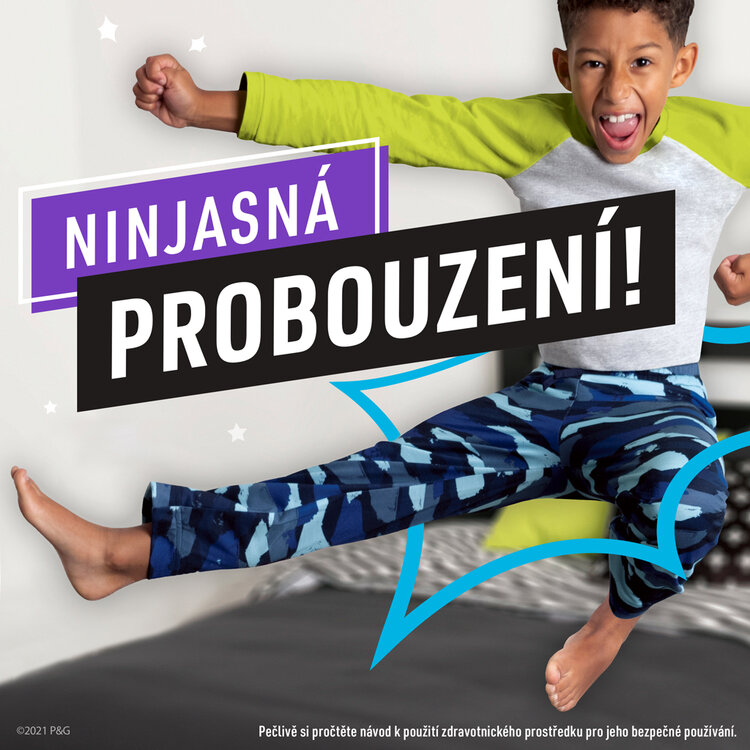 PAMPERS Nohavičky plienkové Ninjamas Pyjama Pants Srdiečka, 9 ks, 8 rokov, 27kg-43kg