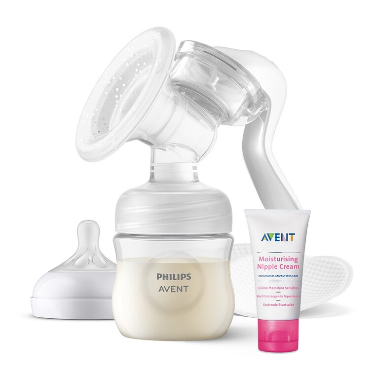 Philips AVENT Odsávačka materského mlieka manuálna + Krém na bradavky 30 ml