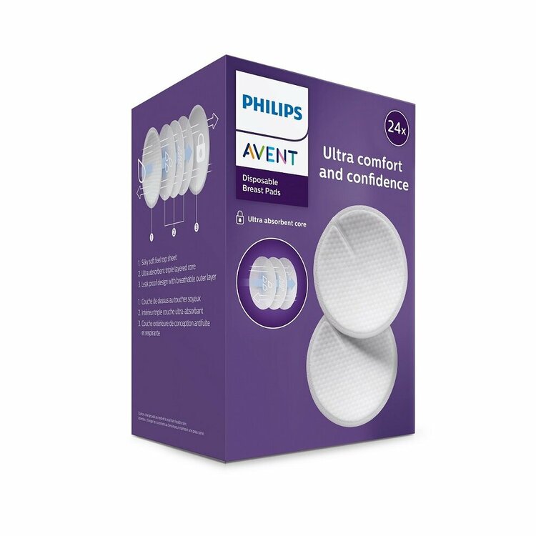 Philips AVENT Krém na bradavky 30 ml + Vložky do podprsenky jednorazové 24 ks