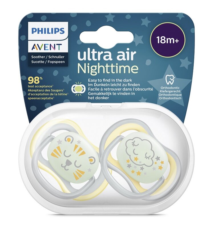 Philips AVENT Cumlík Ultra air nočný 18m+ 2 ks