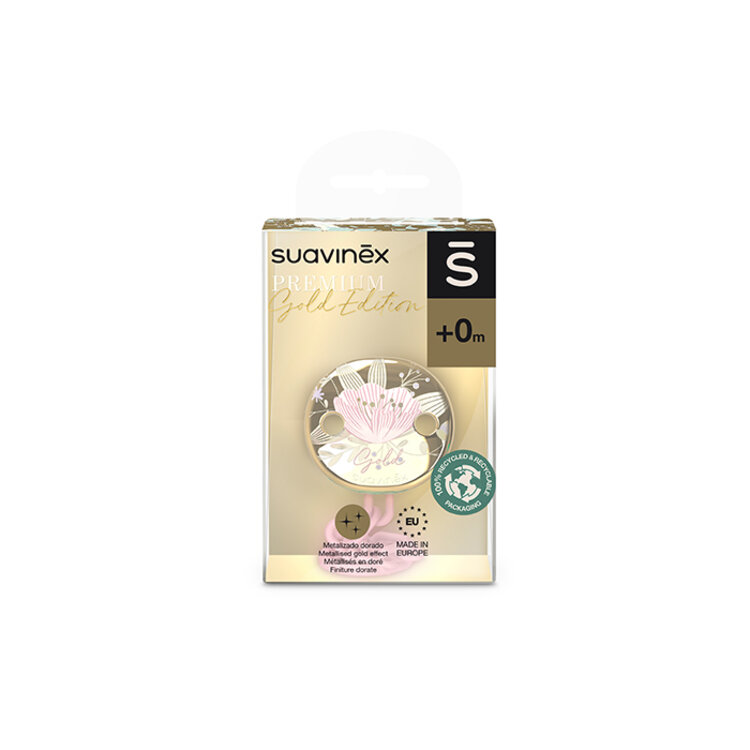 SUAVINEX Gold Klip na cumlík Premium - ružová