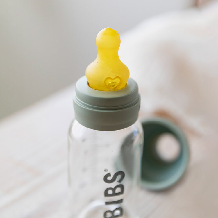 BIBS Fľaša sklenená Baby Bottle 110ml, Sage
