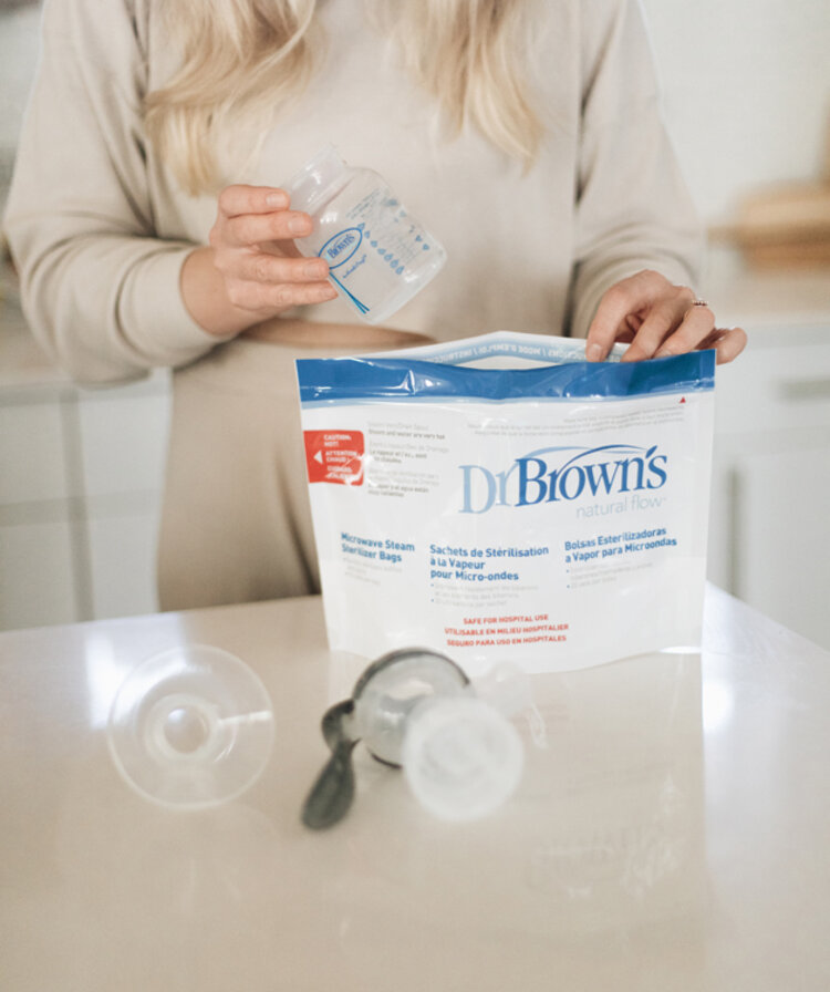 DR.BROWN'S Vrecká na sterilizáciu v mikrovlnnej rúre 5 ks